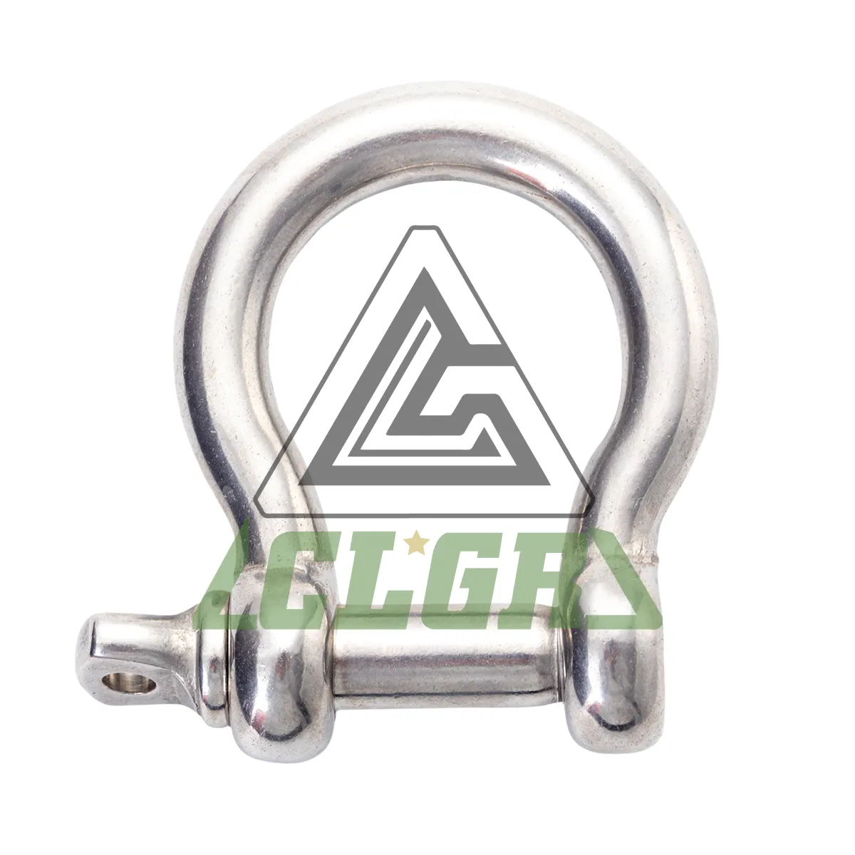 CLGR® Stainless Steel Bow Shackle with Screw Pin European Type for Trawling