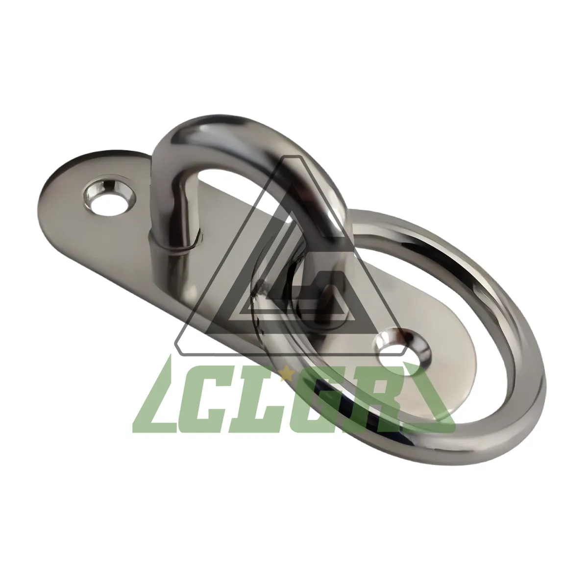 CLGR® Stainless Steel Oblong Pad Eye Plate with Ring