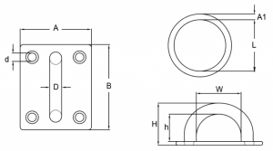 drawing-clgr®-stainless-steel-diamond-pad-eye-china-supplier