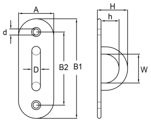 drawing-of-clgr®-stainless-steel-oblong-pad-eye-plate drawing-of-clgr®-stainless-steel-oblong-pad-eye-plate