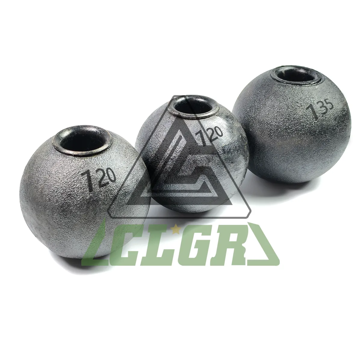clgr® iron balls with holes trawler bobbin 135mm