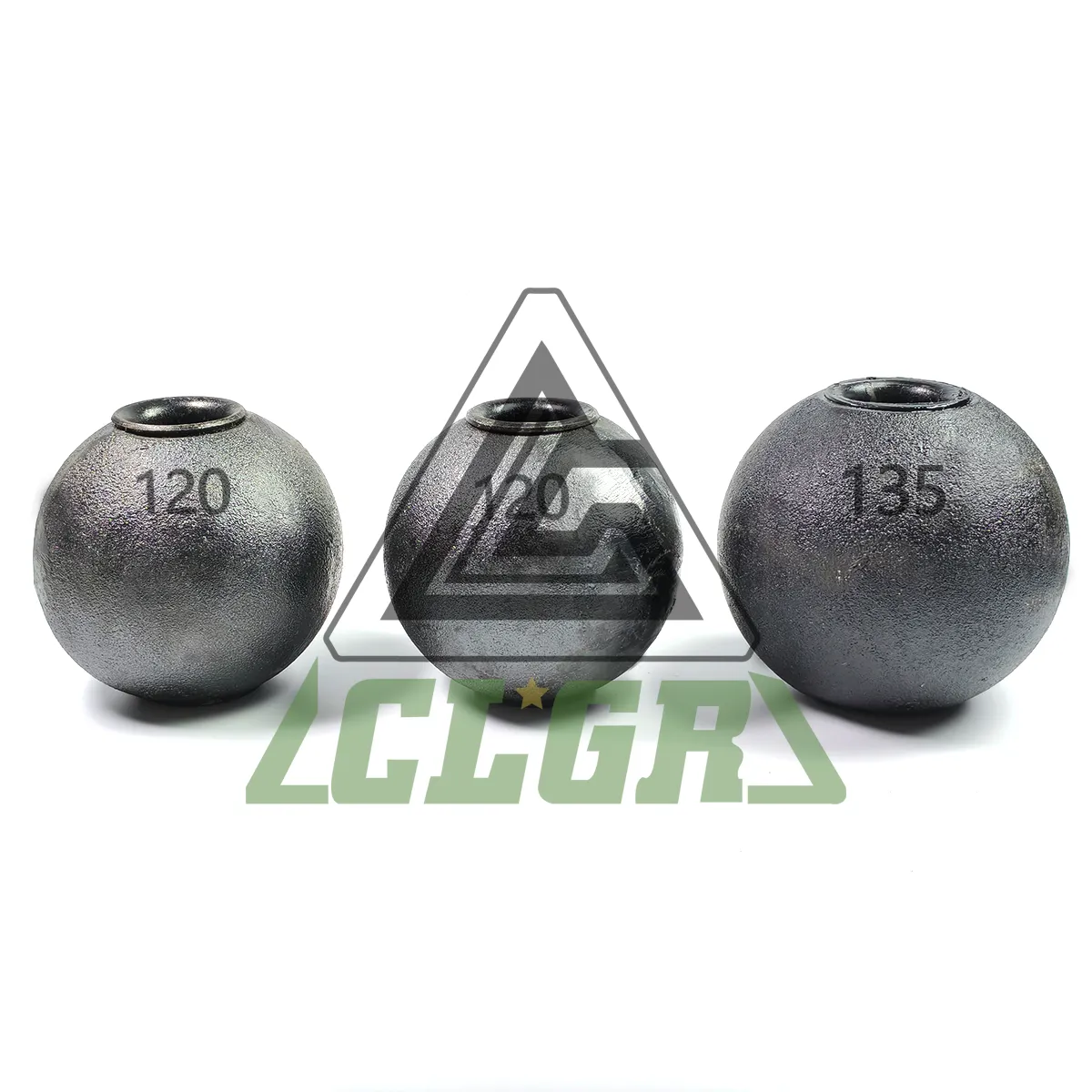 clgr® iron balls with holes trawler bobbin 150mm