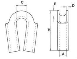 drawing-clgr®-wire-tube-thimble-stainless-steel-heavy-duty-ssg8/5-type-china-supplier drawing-clgr®-wire-tube-thimble-stainless-steel-heavy-duty-ssg8/5-type-china-supplier