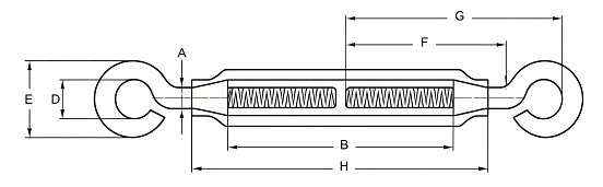 drawing-of-clgr®-stainless-steel-turnbuckle-eye-&-eye-korean-type-china-direct-factory