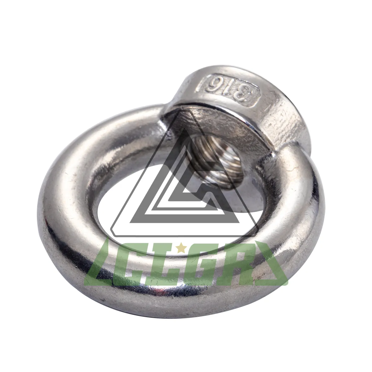 clgr lifting eye nut din582 stainless steel side