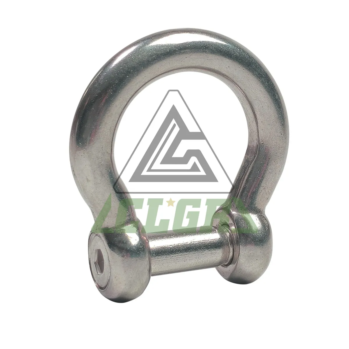 CLGR® Bow Shackle with Hexagon Socket Pin Stainless Steel for Trawling