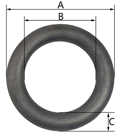 Drawing of CLGR® Round Rings Cast Steel