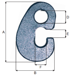 Drawing of CLGR® Viking G Hook EG Type