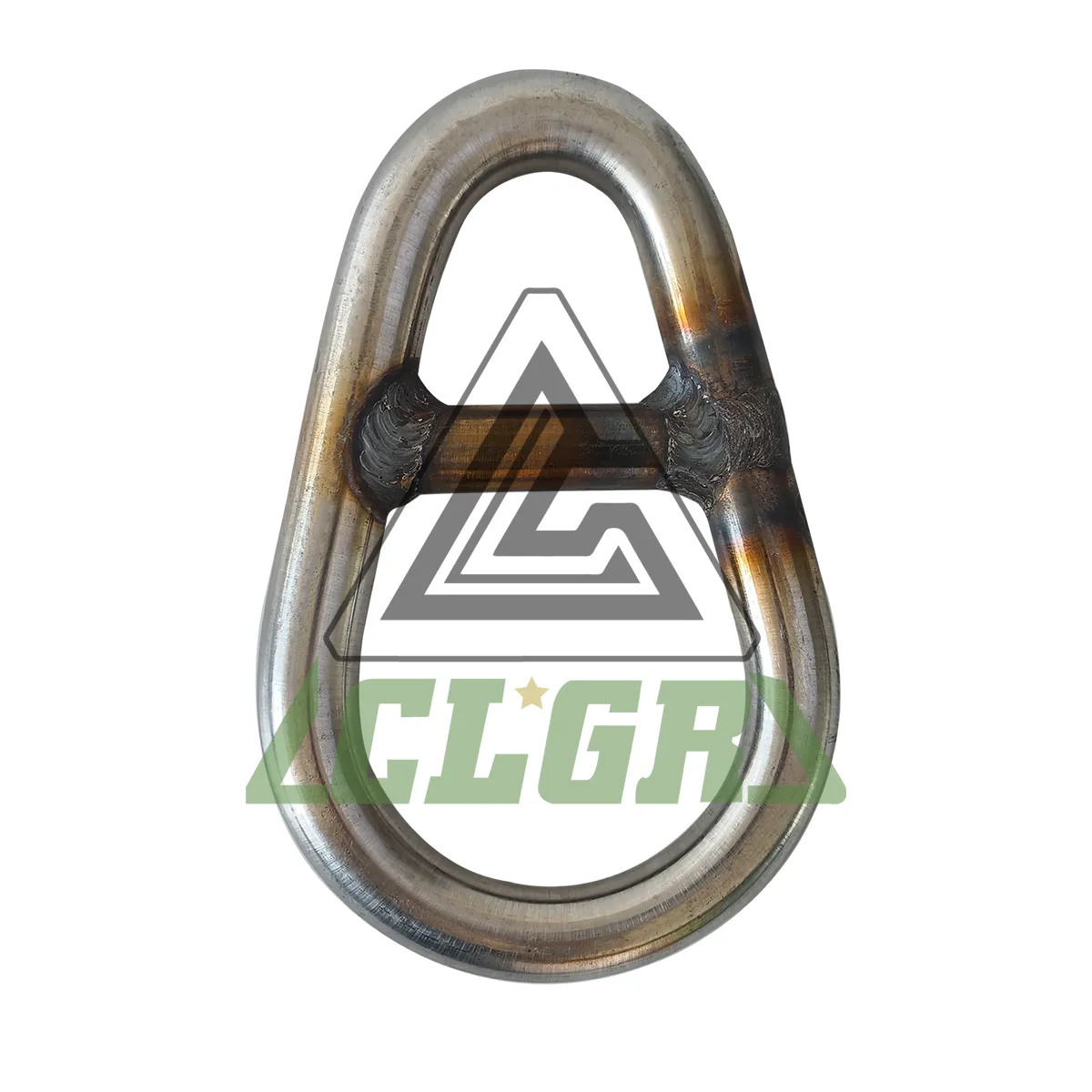 CLGR® Stainless Steel Welded Pear Ring with Cross Bar