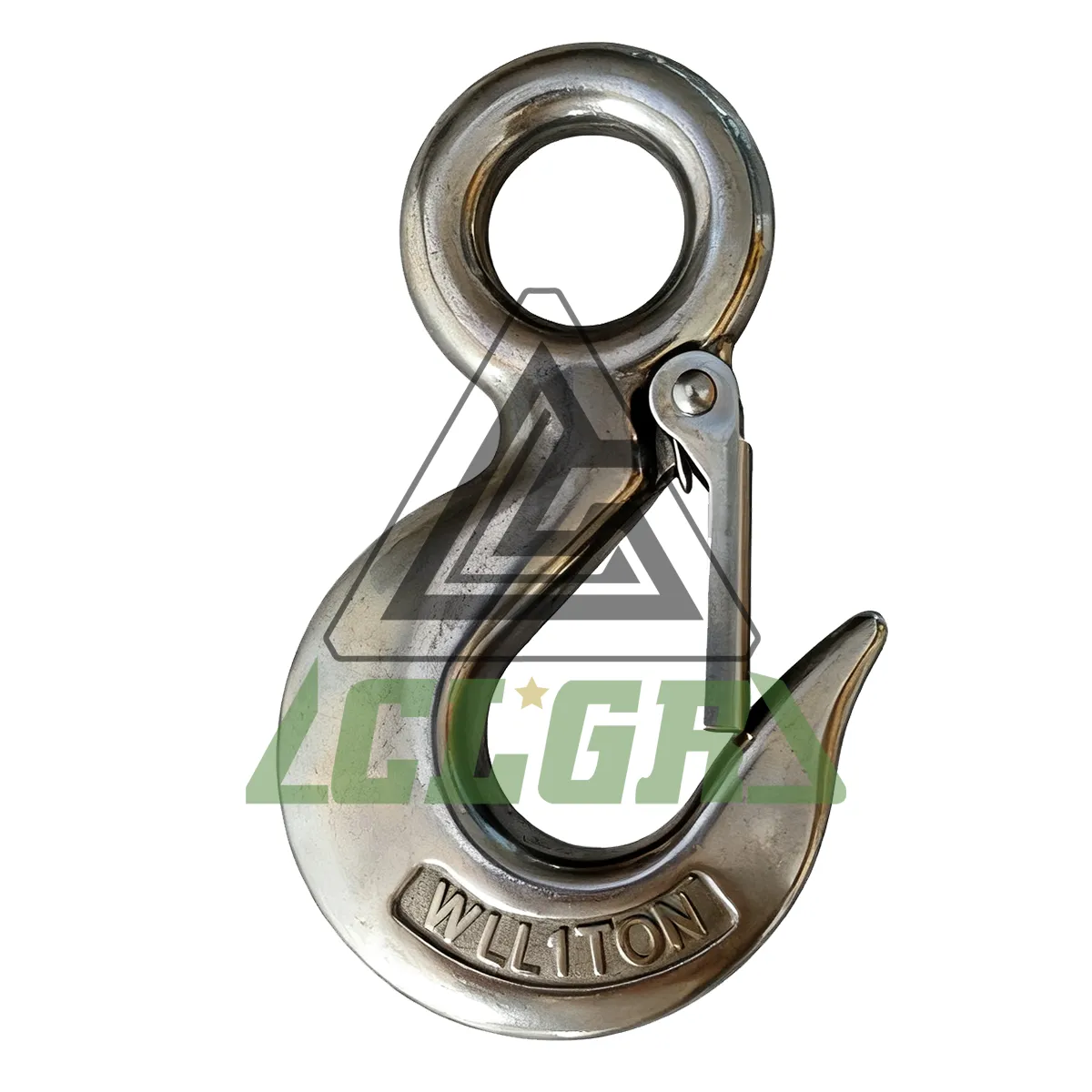 CLGR® Stainless Steel Eye Hoist Hook with Latch S-320