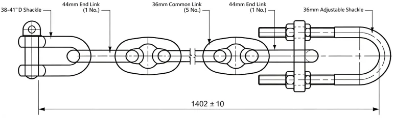 Chain Tensioner Dogbone Shackle Diagram
